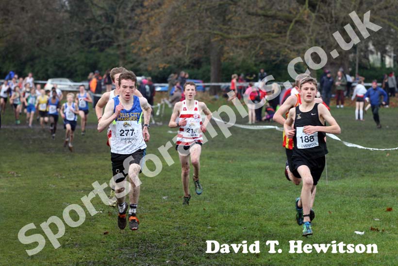 277 Sam Sommerville and 188 William Richardson, under-15s boys,  2012 McCain Liverpool Cross Challenge.